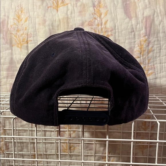 Blue Corduroy SnapBack Cap with White DC Logo all cotton adjustable sizing - Picture 3 of 13